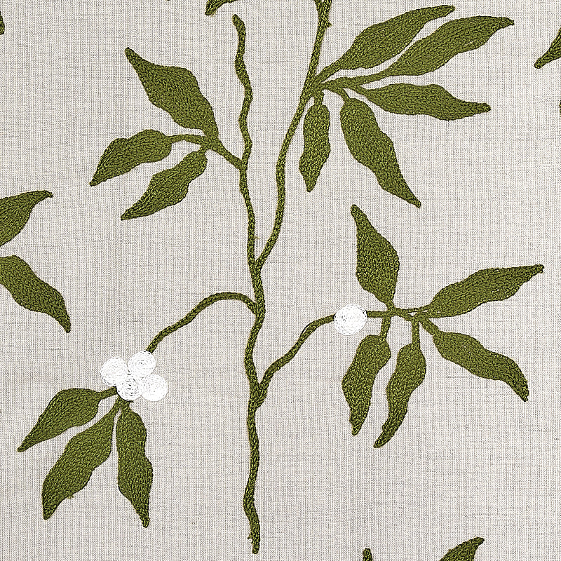 LILLA EMBROIDERY | Olive On Neutral