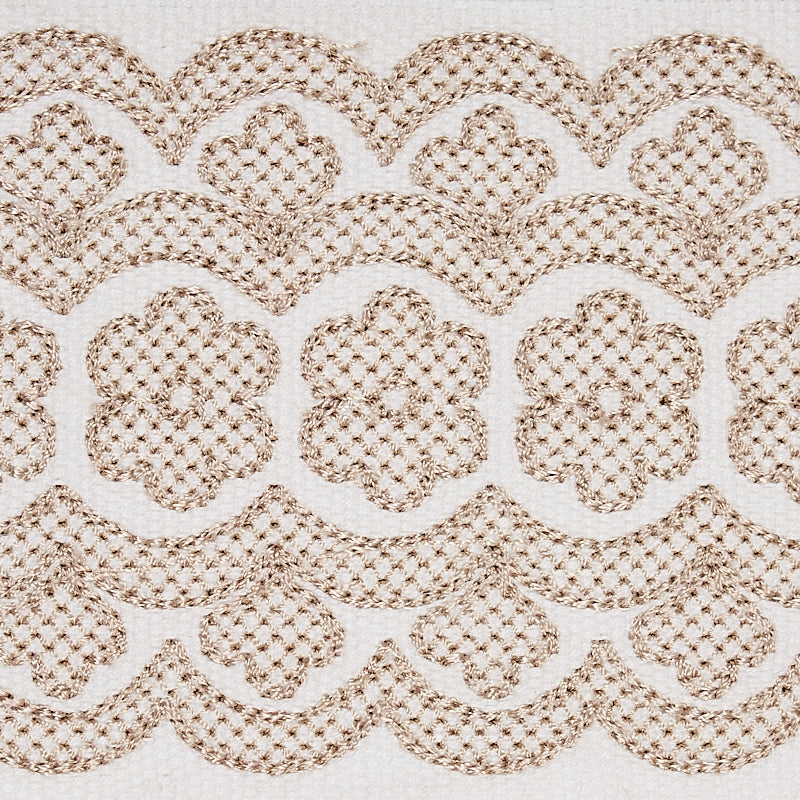 Astrid Embroidered Tape | Natural