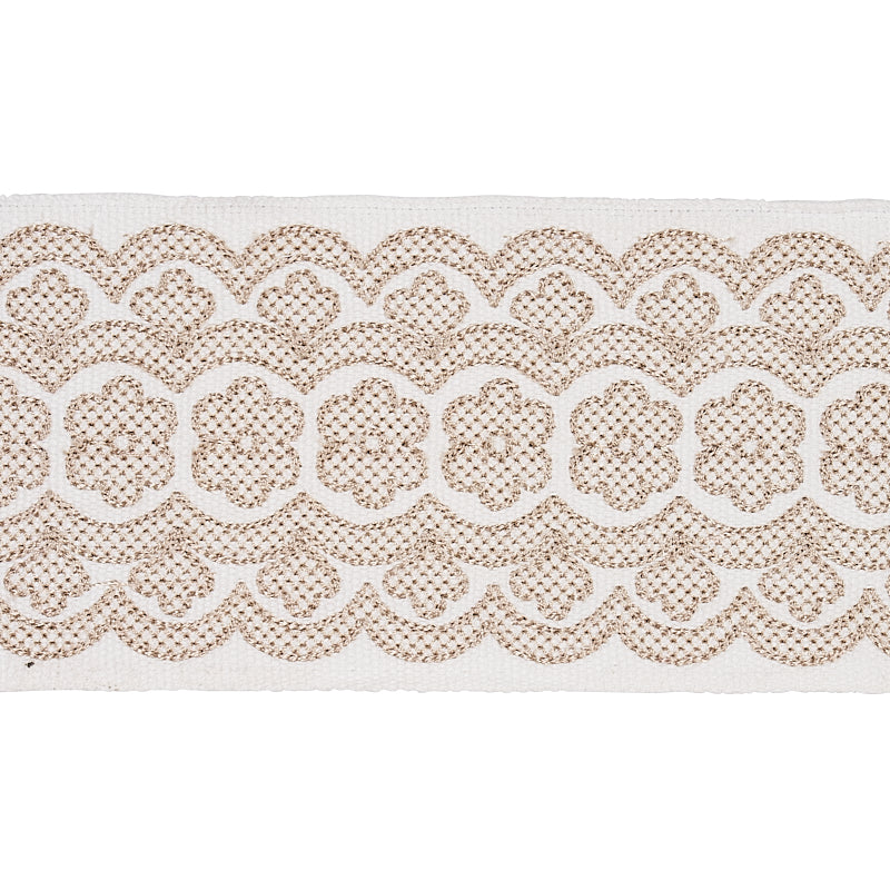 Astrid Embroidered Tape | Natural