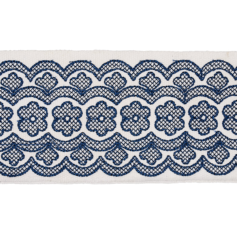 Astrid Embroidered Tape | Blue