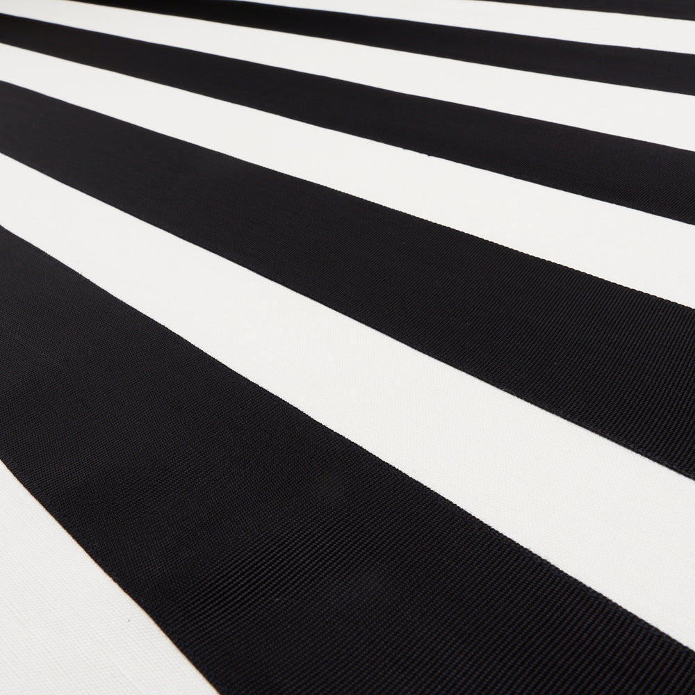 RIBBON APPLIQUÉ PANEL | Black On Ivory