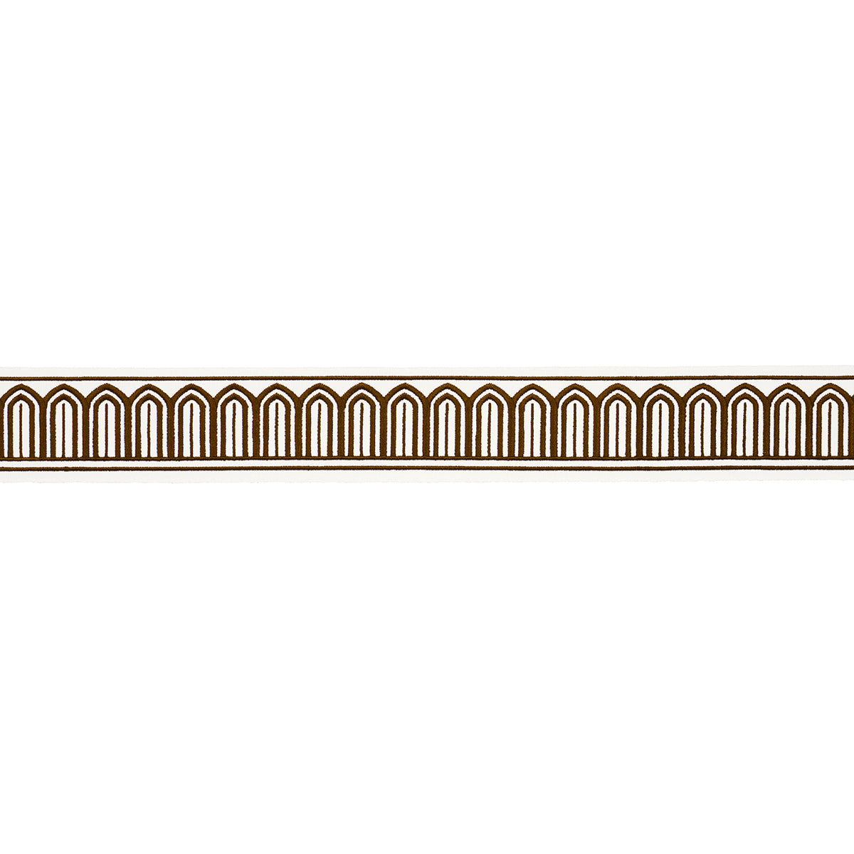 ARCHES EMBROIDERED TAPE MEDIUM | BROWN