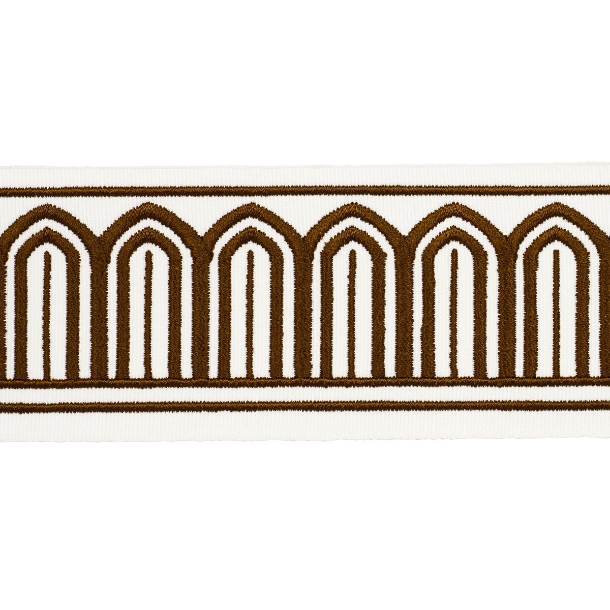 ARCHES EMBROIDERED TAPE MEDIUM | BROWN