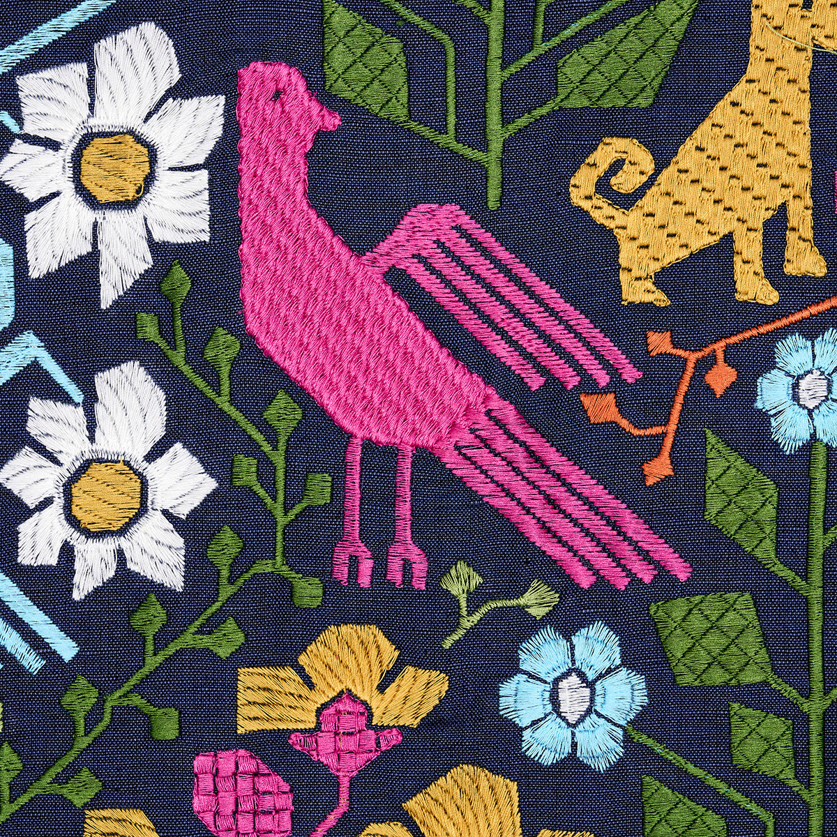 LUPITA EMBROIDERY | Multi On Navy