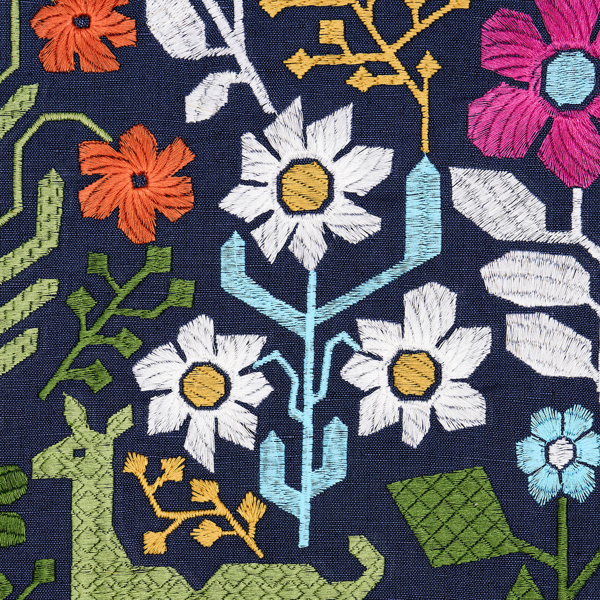 LUPITA EMBROIDERY | Multi On Navy