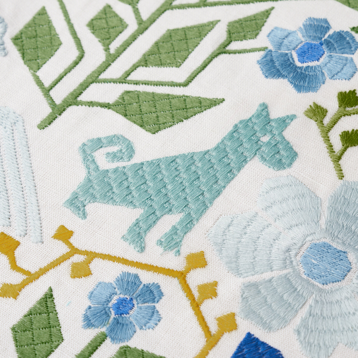 LUPITA EMBROIDERY | Green & Blue