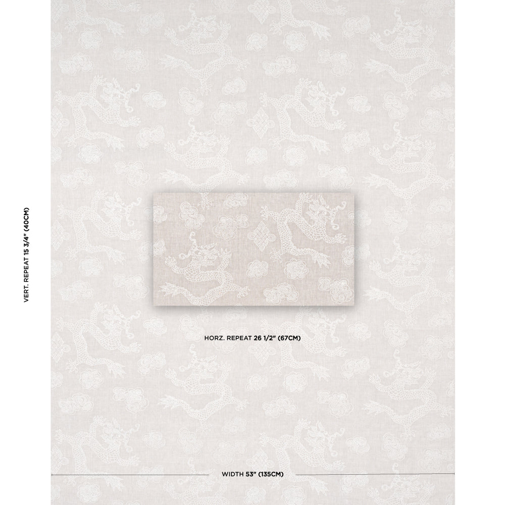 DRAGON EMBROIDERY | Ivory On Natural