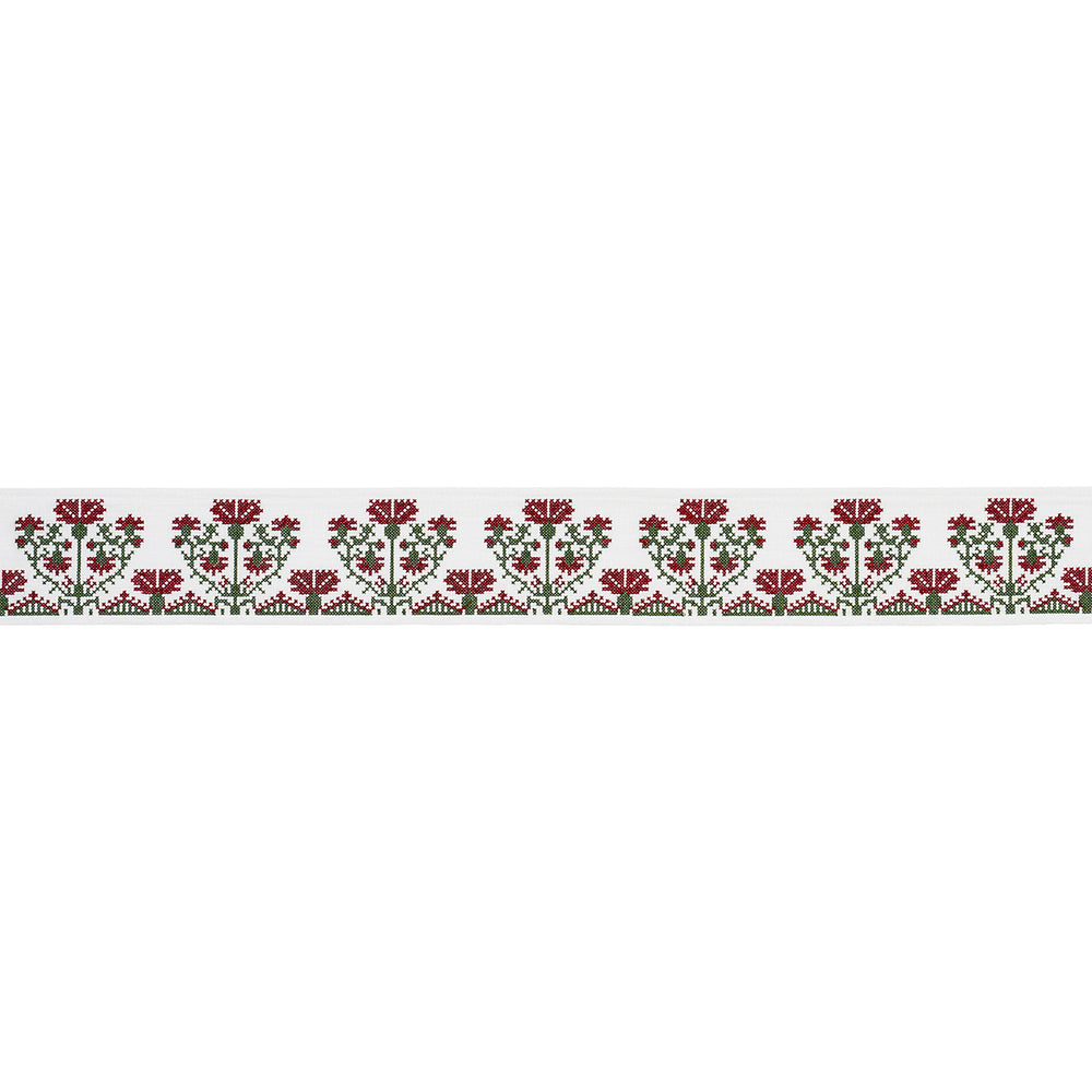 CUSTIS EMBROIDERED TAPE | Claret