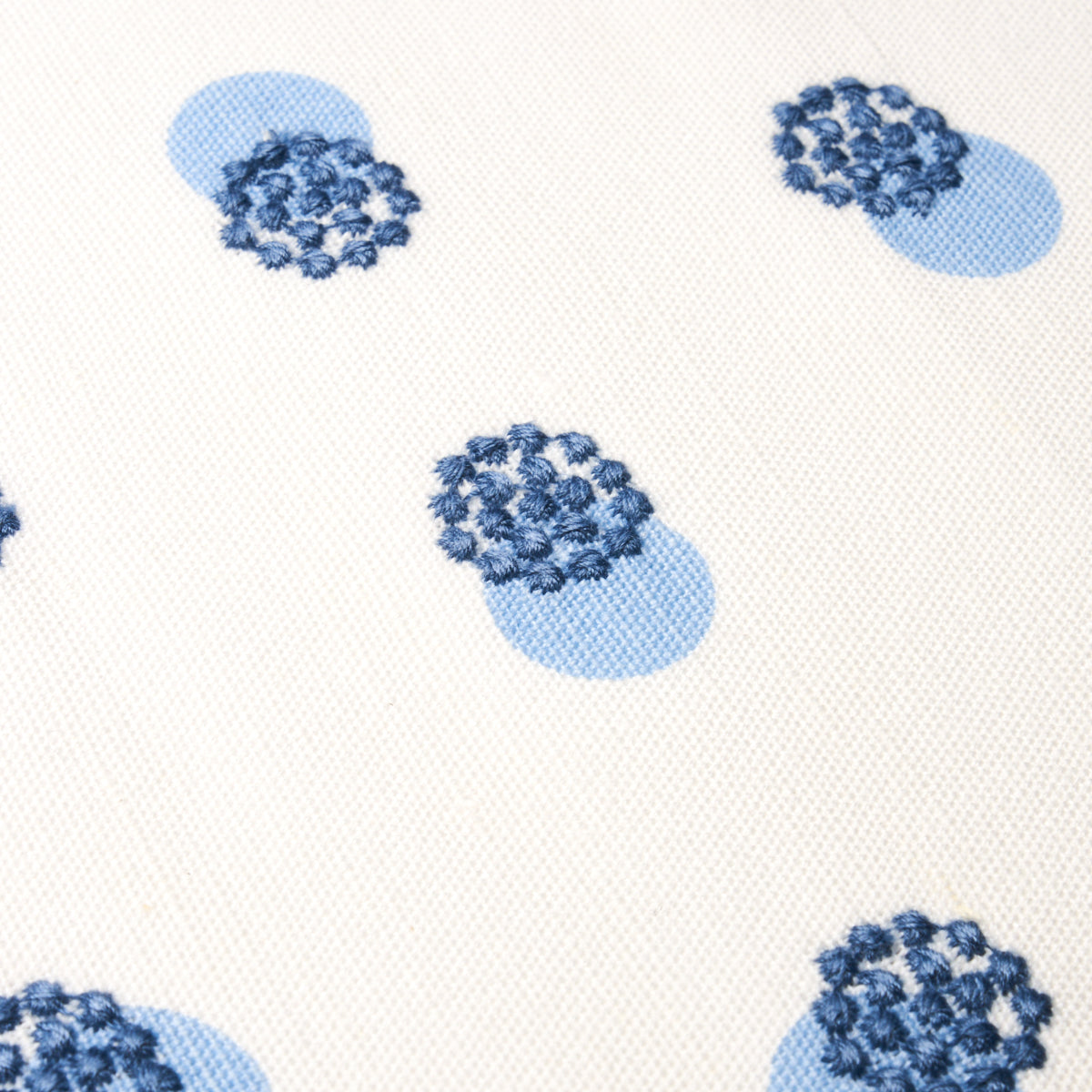 TAYLOR EMBROIDERY | Blue On Ivory