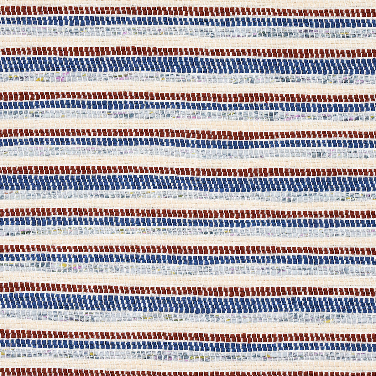 RAG RUG HAND WOVEN STRIPE | Indigo & Mocha