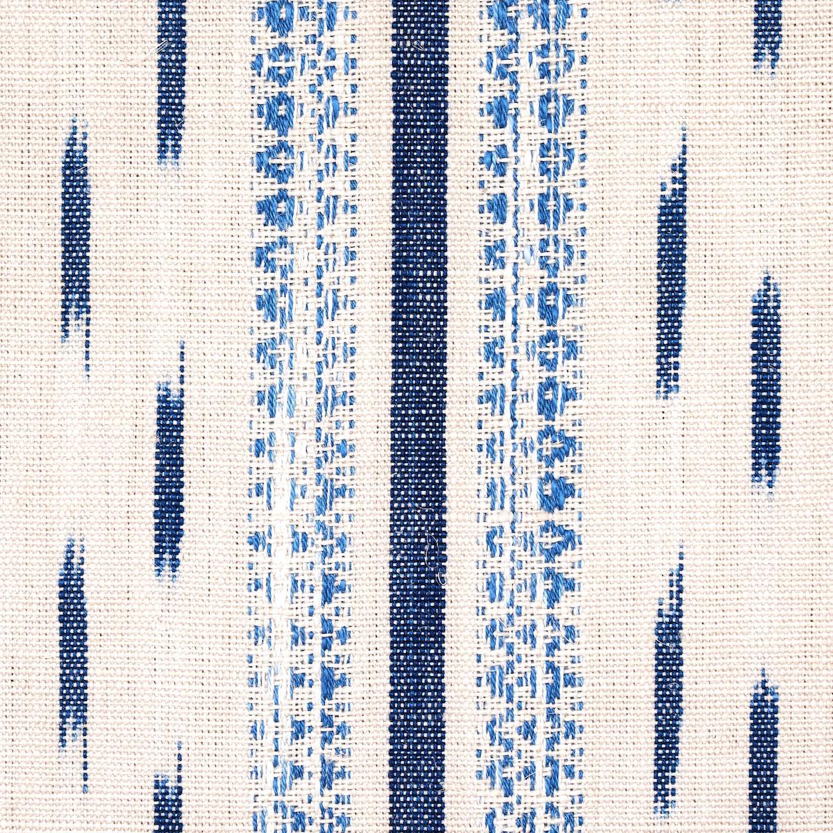 MIRZA IKAT STRIPE | Blue On Natural