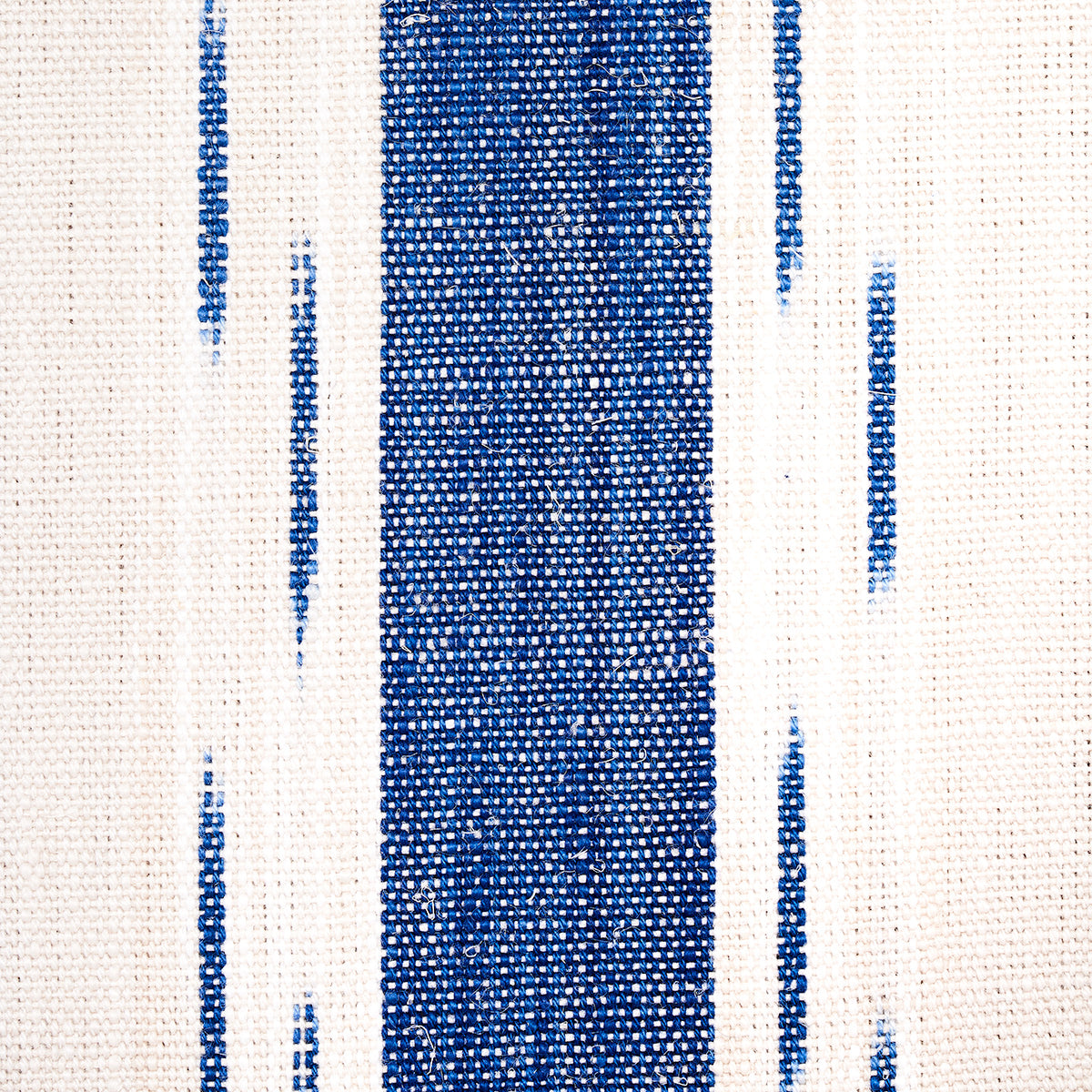 MIRZA IKAT STRIPE | BLUE ON NATURAL