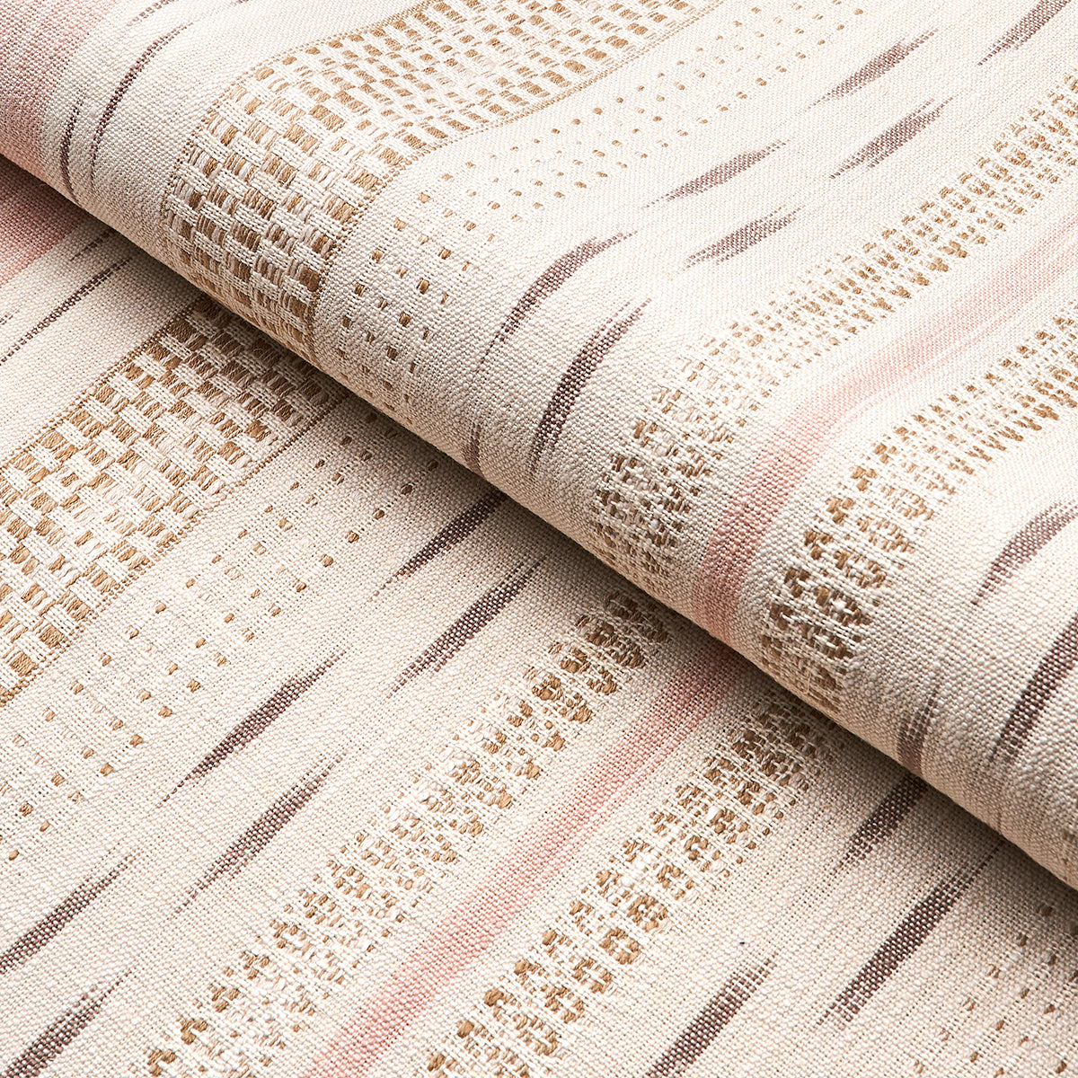 MIRZA IKAT STRIPE | Blush On Natural