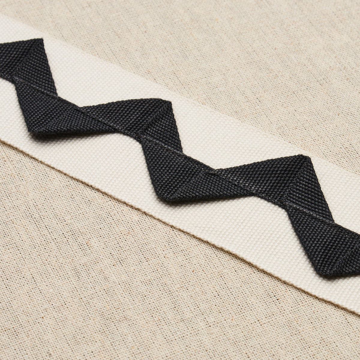 LAZARE APPLIQUÉ TAPE | Black On Ivory