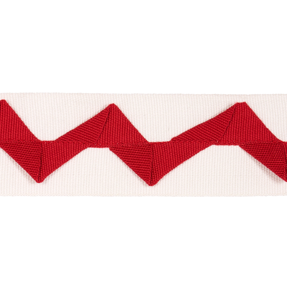 LAZARE APPLIQUÉ TAPE | RED ON IVORY