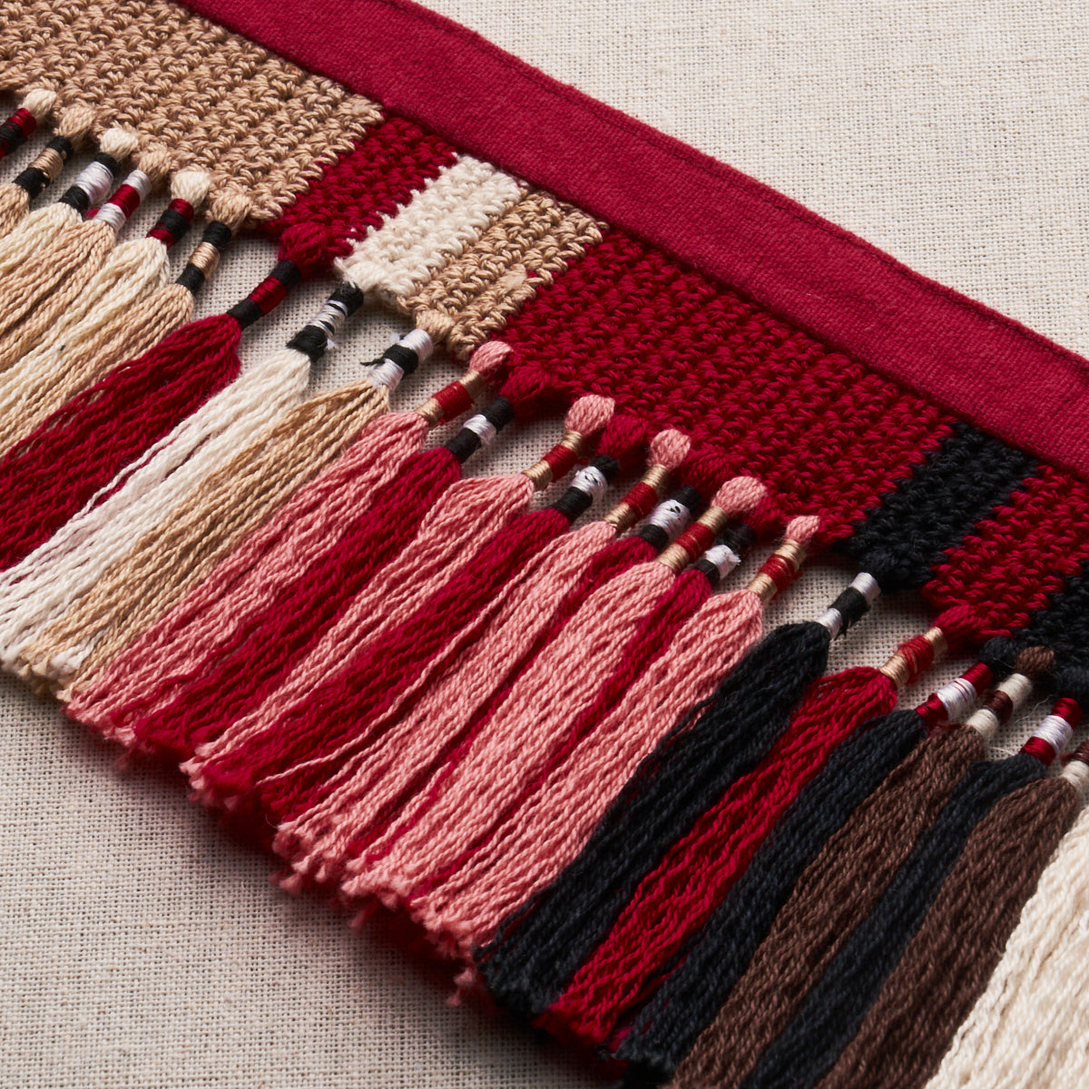 EL MOROCCO HANDMADE TASSEL TRIM | Warm Multi