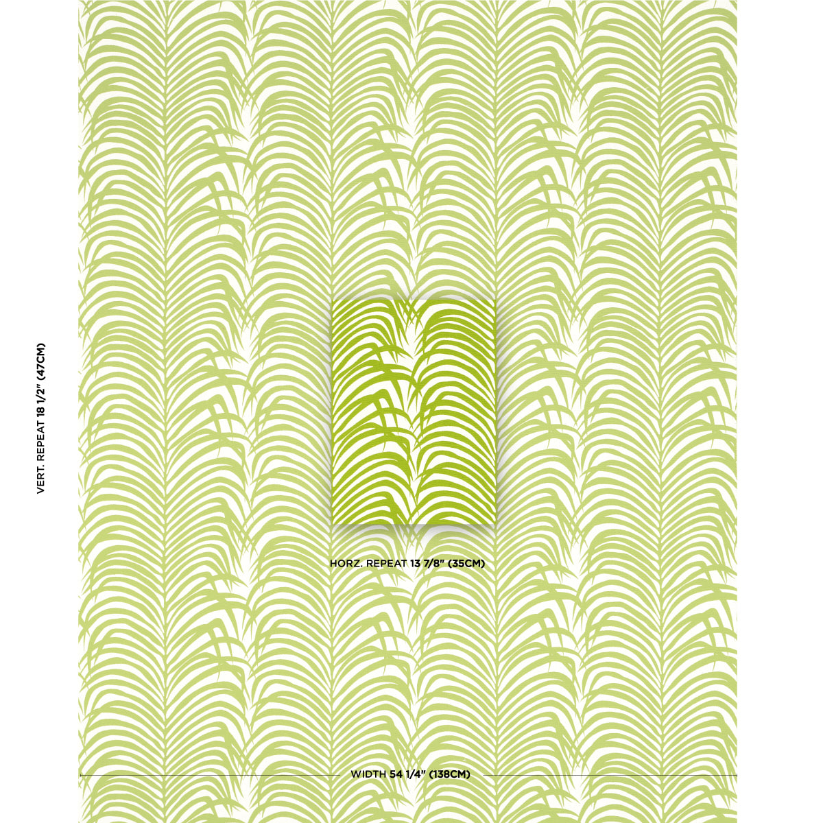 Zebra Palm Woven Indoor/Outdoor | Green