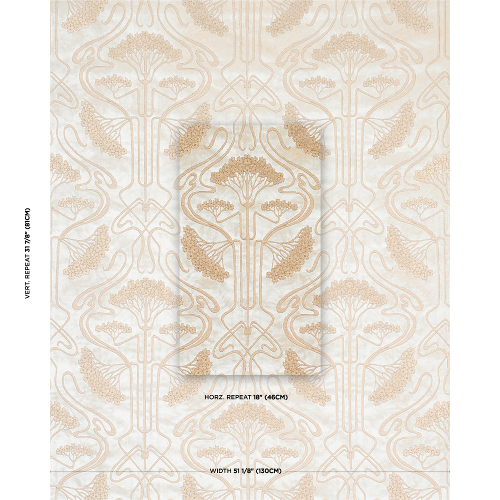 OMBELLI JACQUARD VELVET | Fawn