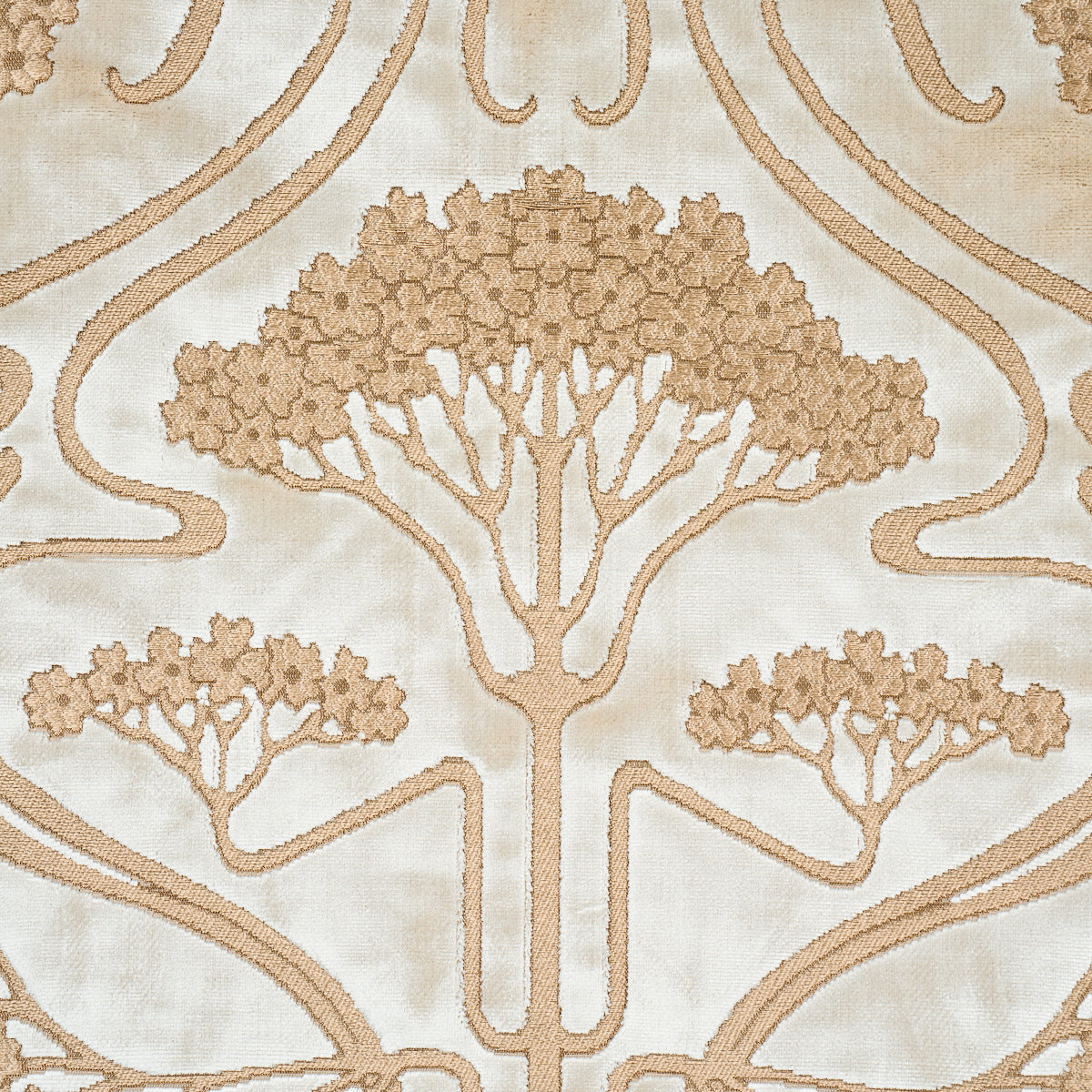 OMBELLI JACQUARD VELVET | Fawn