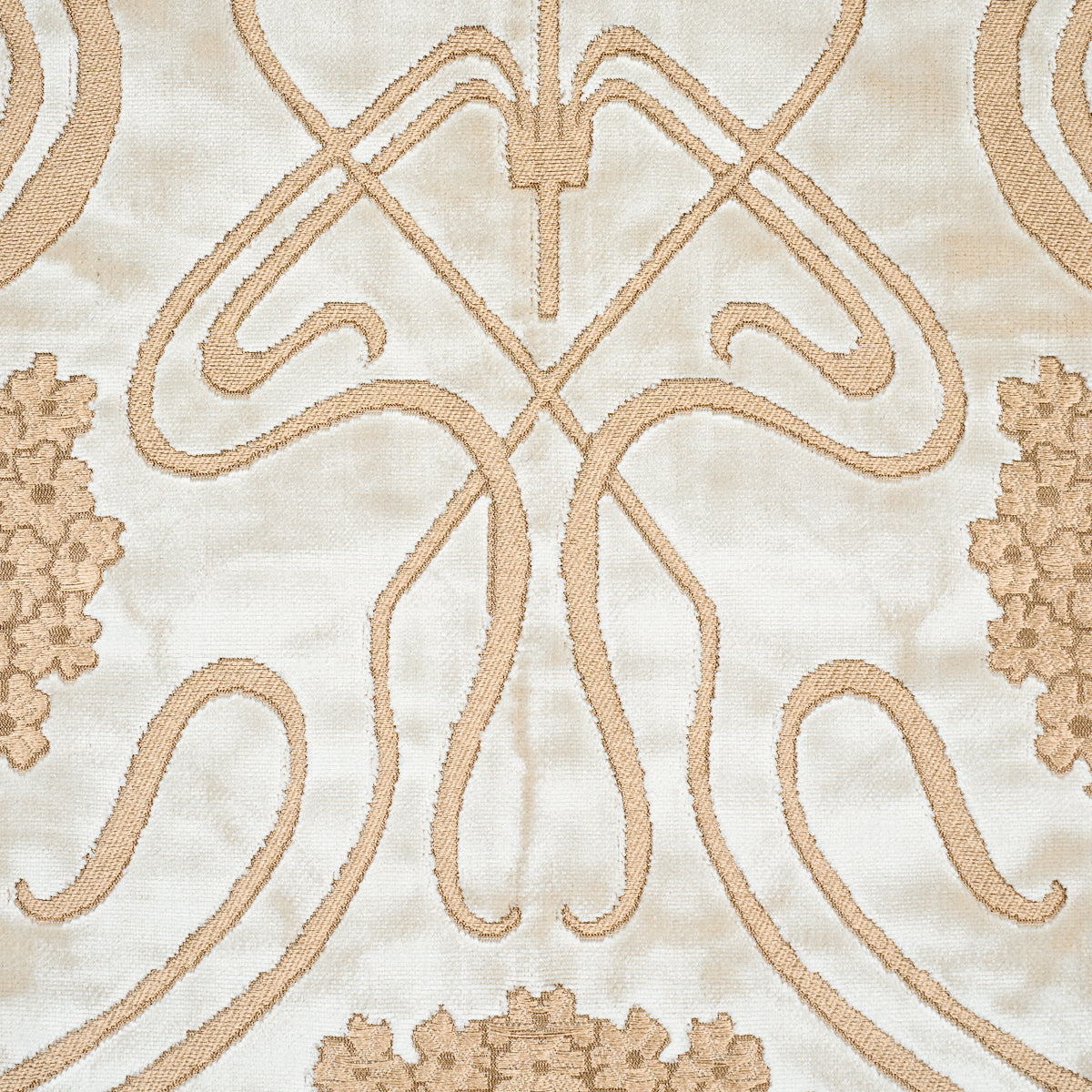 OMBELLI JACQUARD VELVET | Fawn