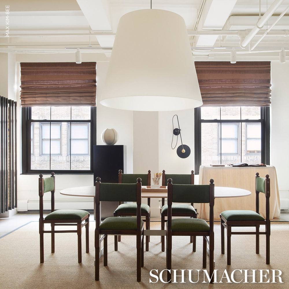 SIMON WOOL LINEN STRIPE | Brown