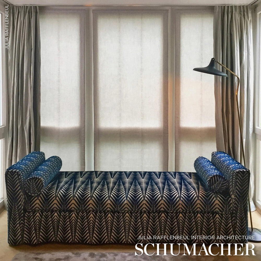 ZEBRA VELVET | Silver Blue