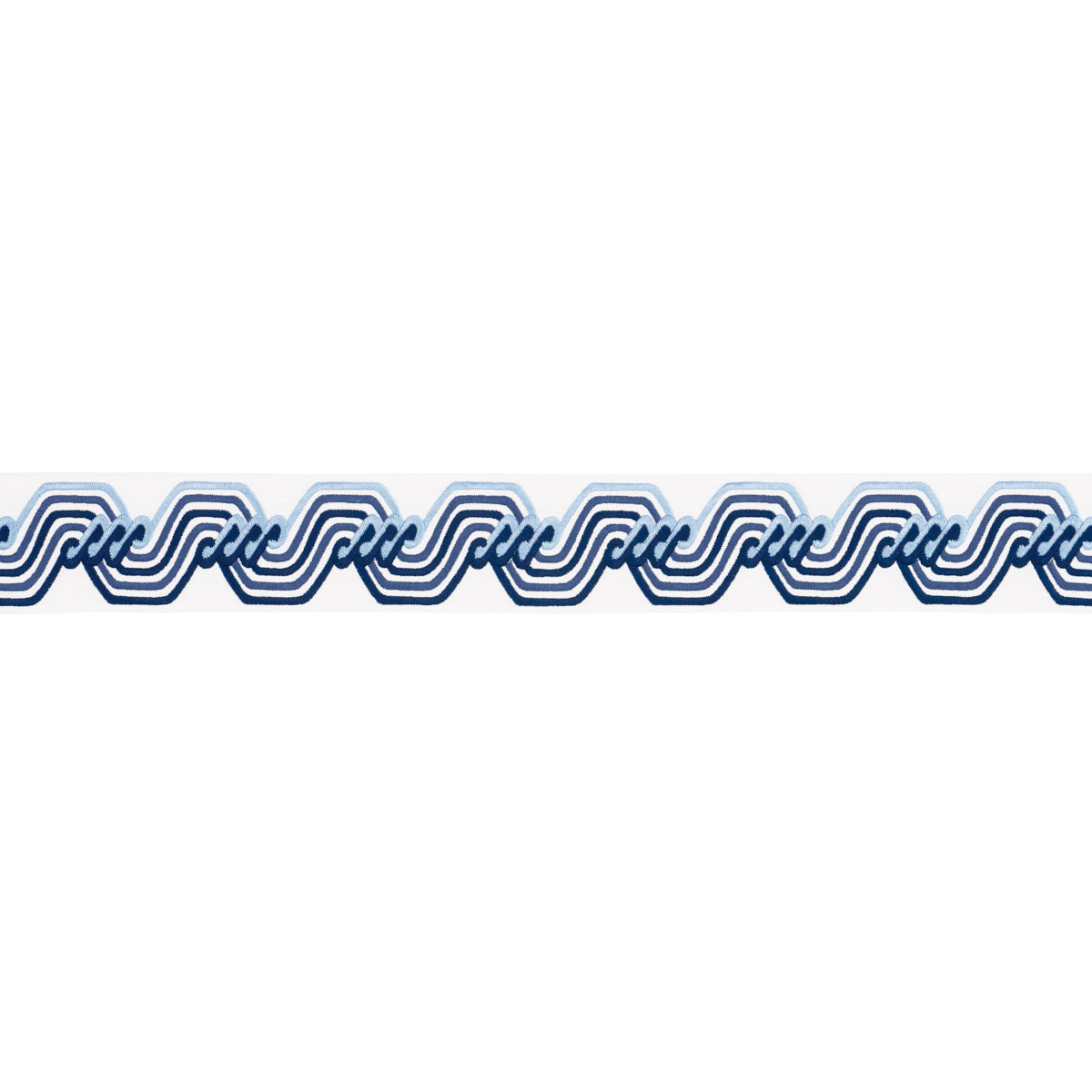 THE TWIST EMBROIDERED TAPE | BLUE
