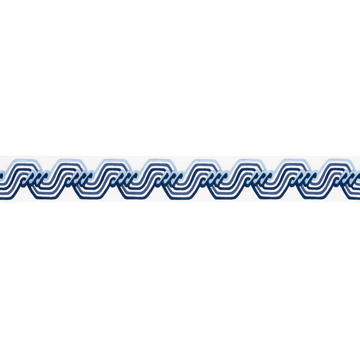 THE TWIST EMBROIDERED TAPE | Blue