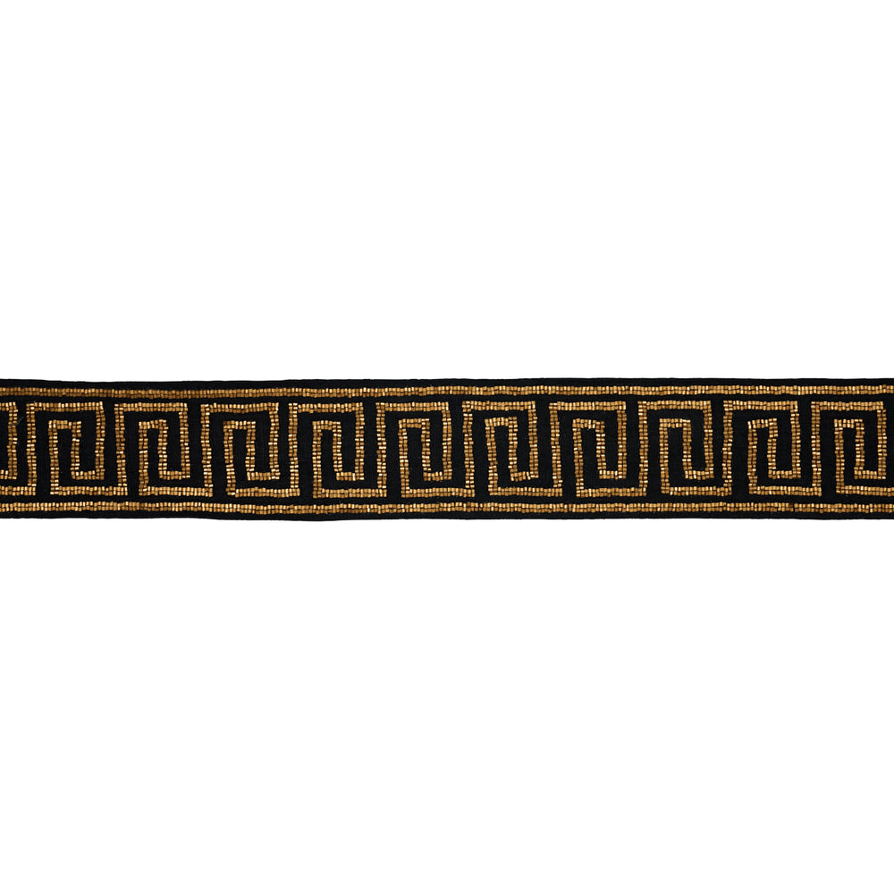 DELPHI BEADED TAPE | Gold On Black