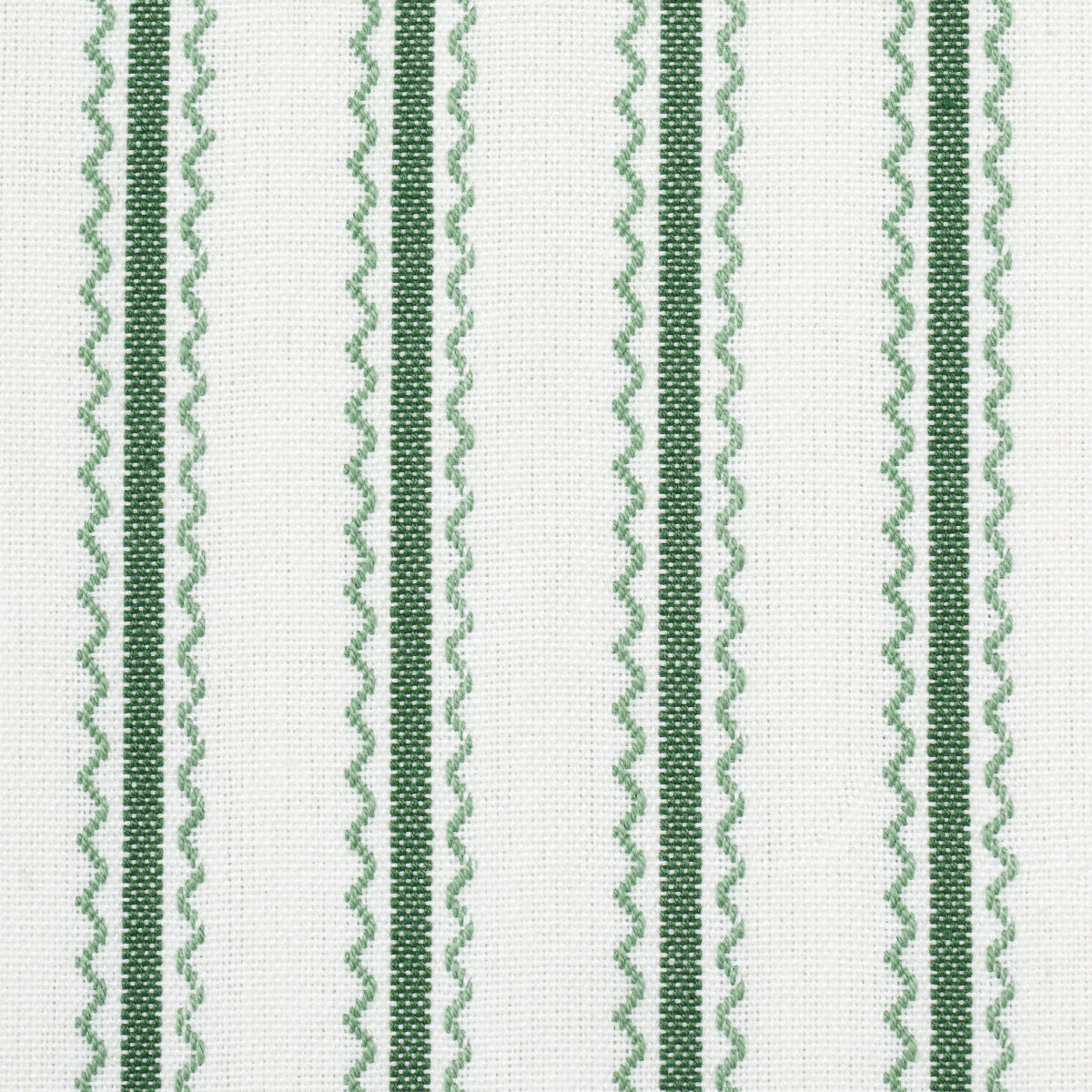 BIRDIE TICKING STRIPE | LEAF GREEN