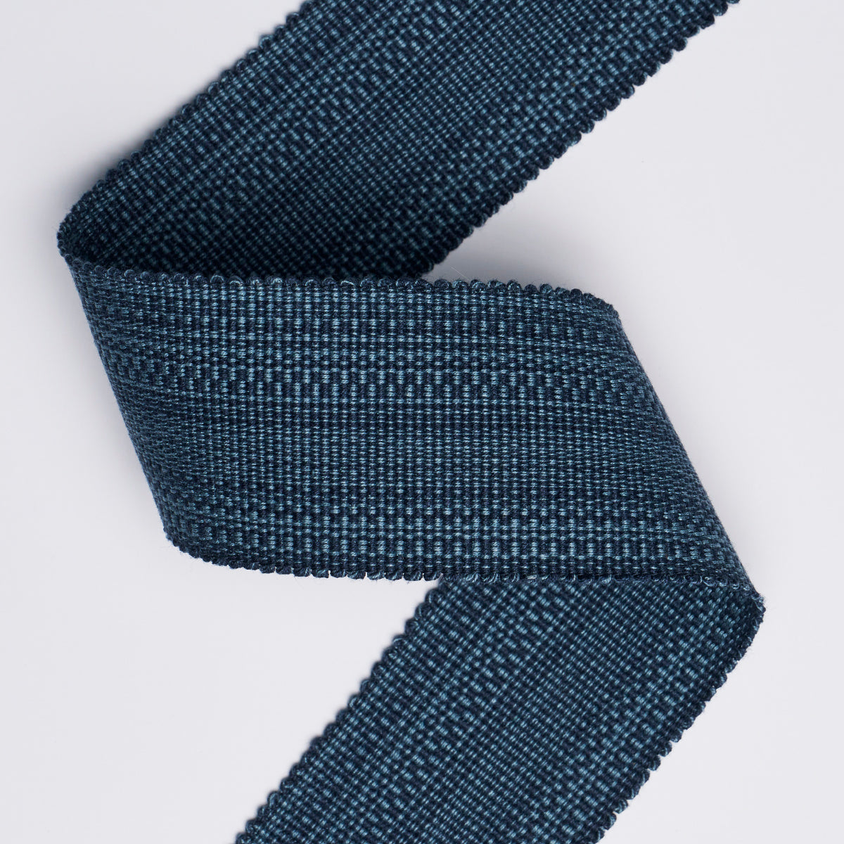 COTTON STRIÉ TAPE WIDE | Indigo