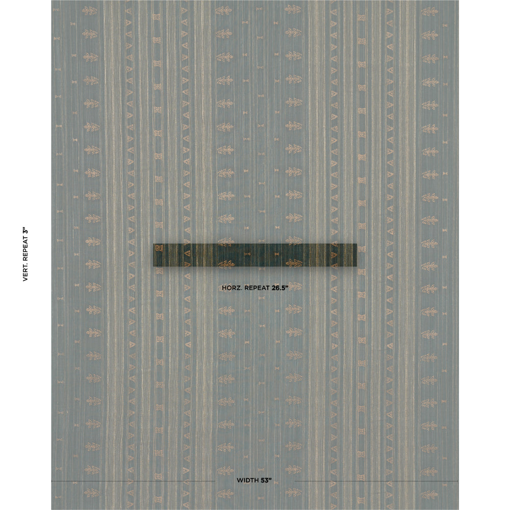 NIMA EMBROIDERED COTTON LINEN | Jungle Green