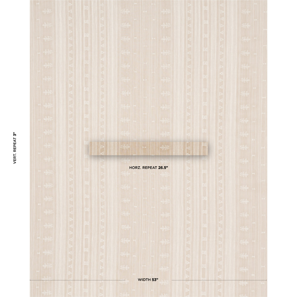 NIMA EMBROIDERED COTTON LINEN | Tan