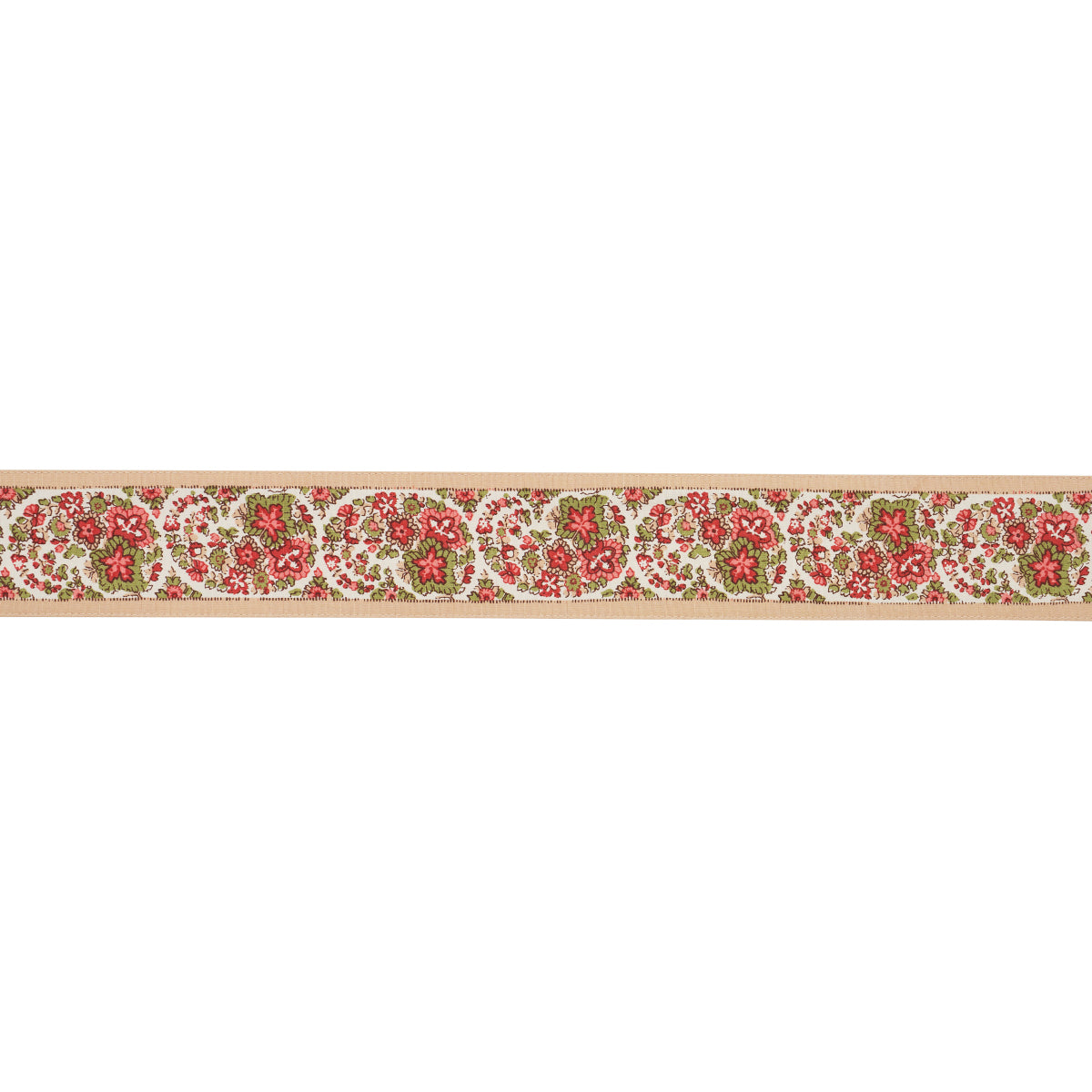 INES PAISLEY TRIM | Rose & Cognac