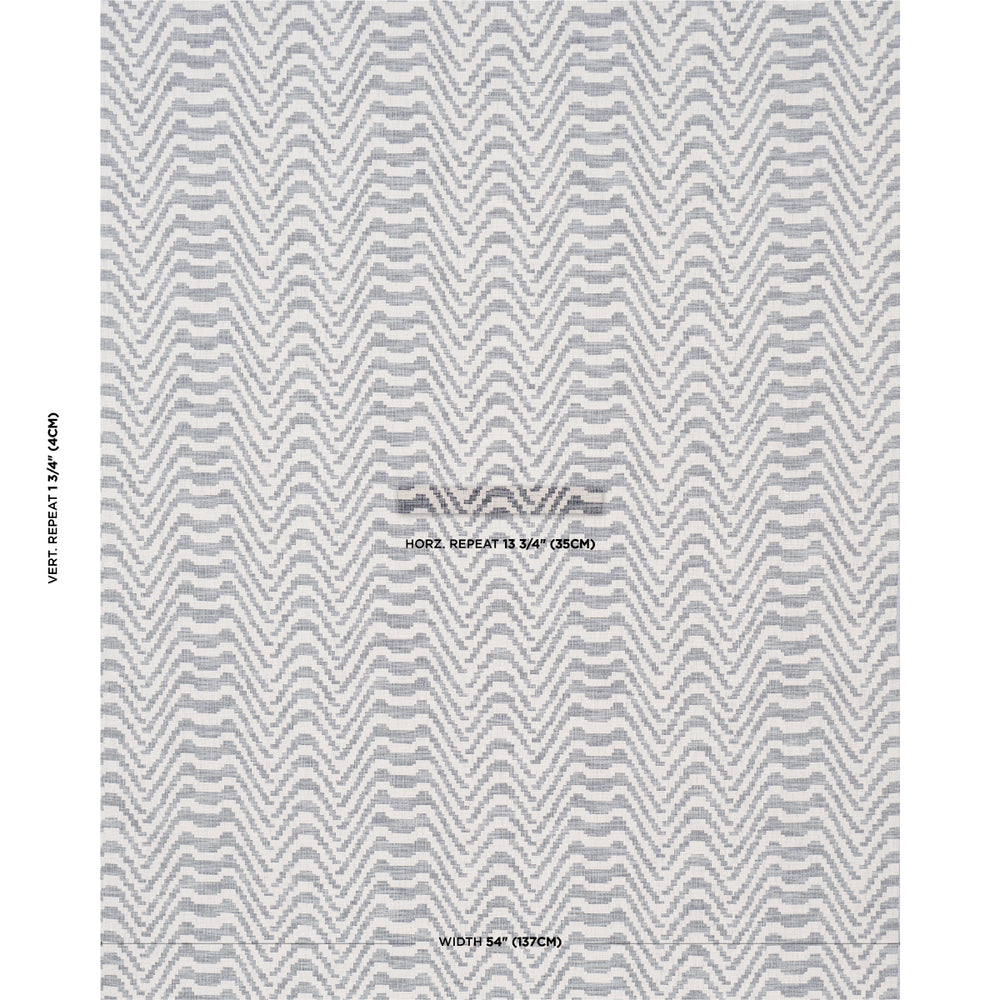 STEPPED CHEVRON | Indigo