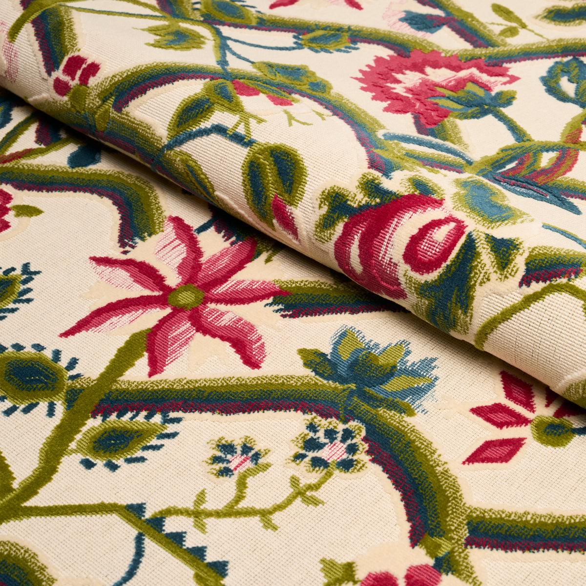 JACOBEAN GARDEN VELVET | Mulberry & Leaf