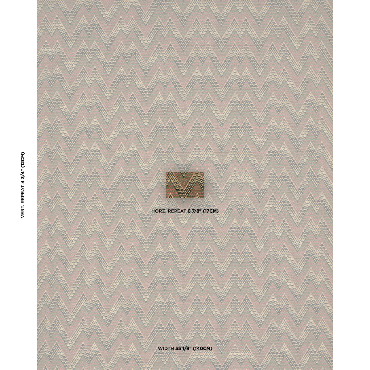 ALPINE PEAKS CHEVRON | Terracotta Desert