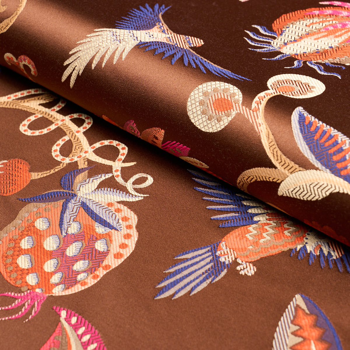 BIRDS OF PARADISE WOVEN | Chestnut