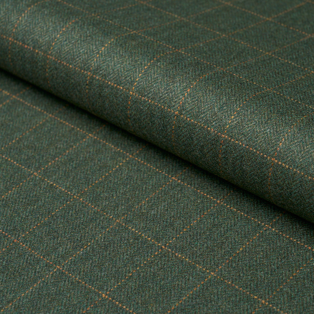 THOMPSON MERINO WINDOWPANE | Hunter Green