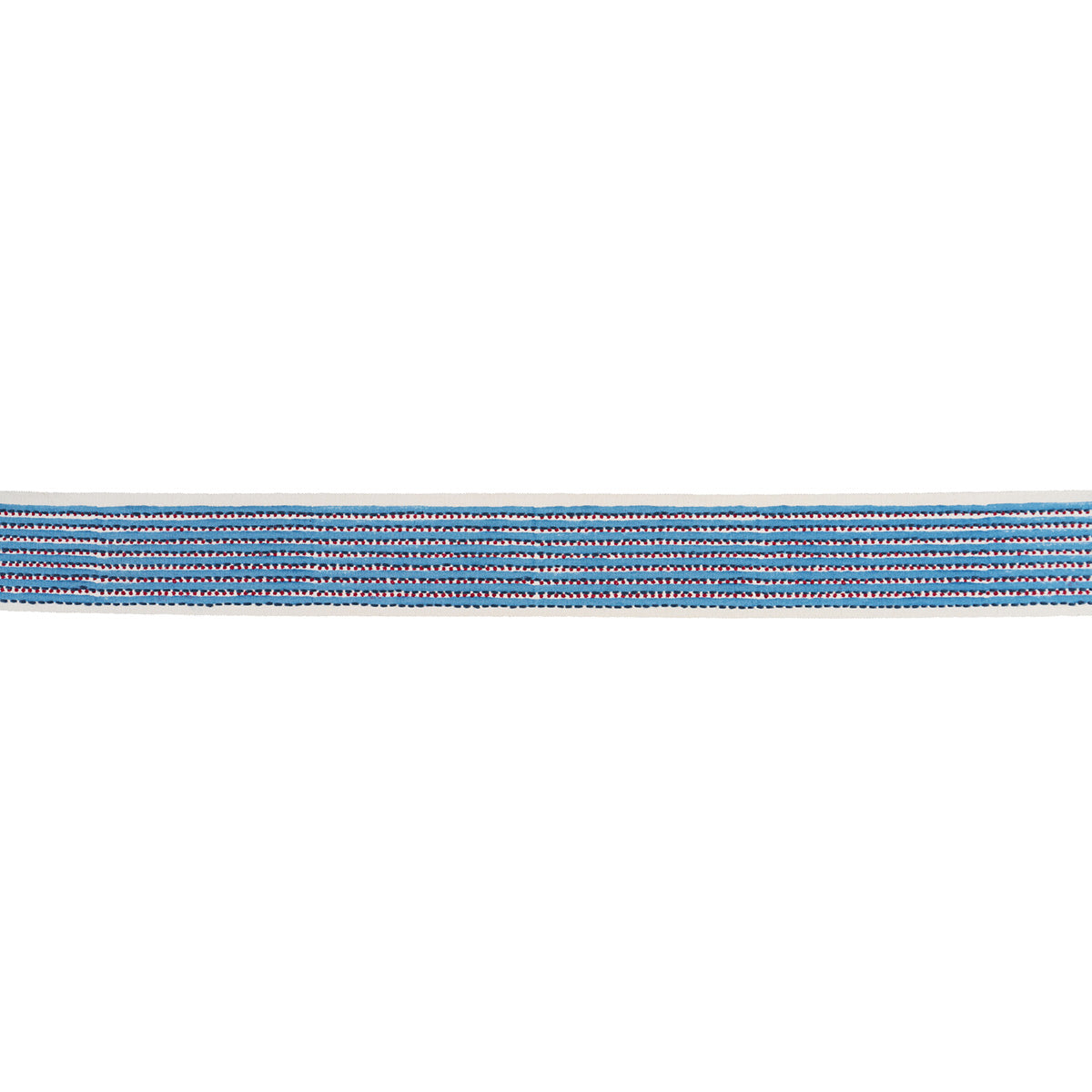 STRIPE & DOT HAND BLOCK TRIM | Blue