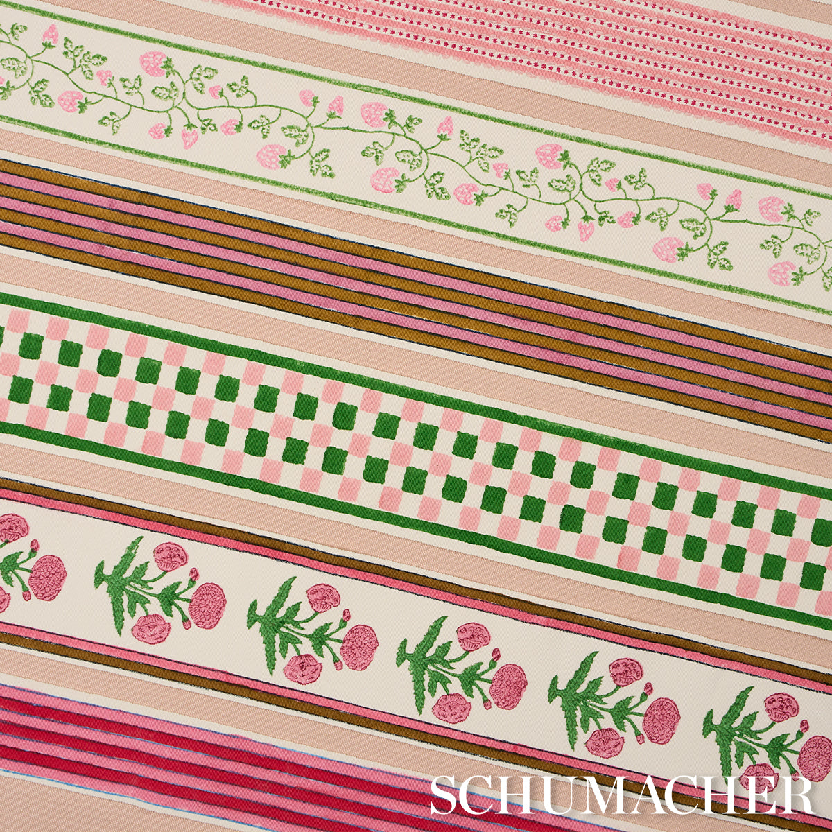 ARYA STRIPE HAND BLOCK TRIM | Pink