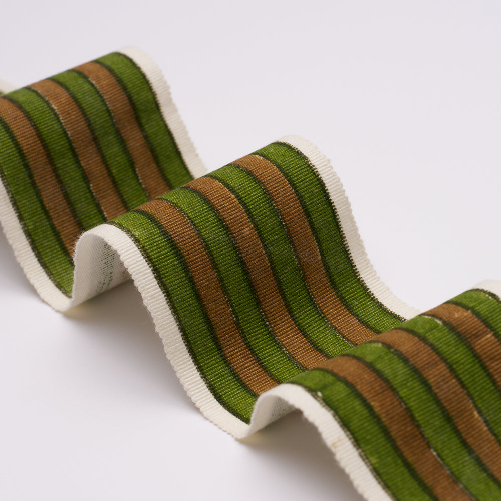 ARYA STRIPE HAND BLOCK TRIM | Green