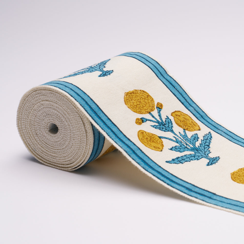 POPPY HAND BLOCK TRIM | Blue
