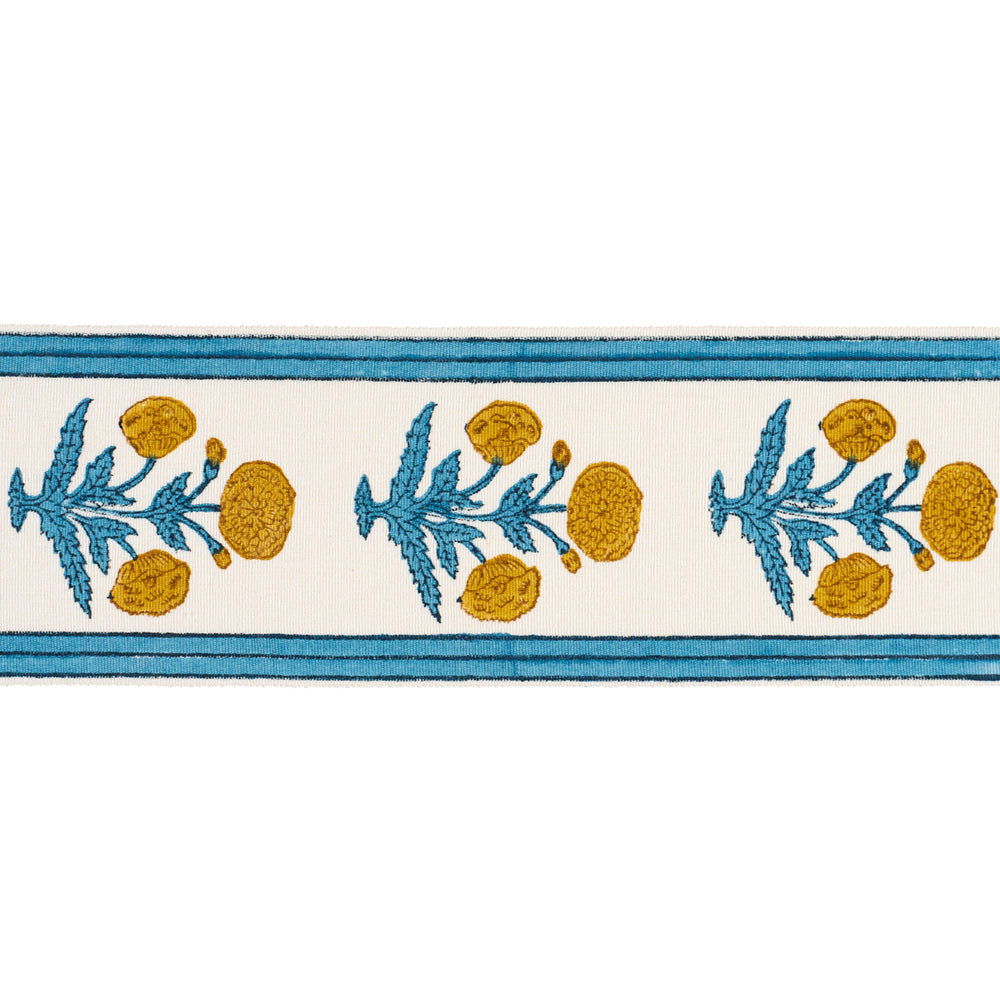 POPPY HAND BLOCK TRIM | Blue