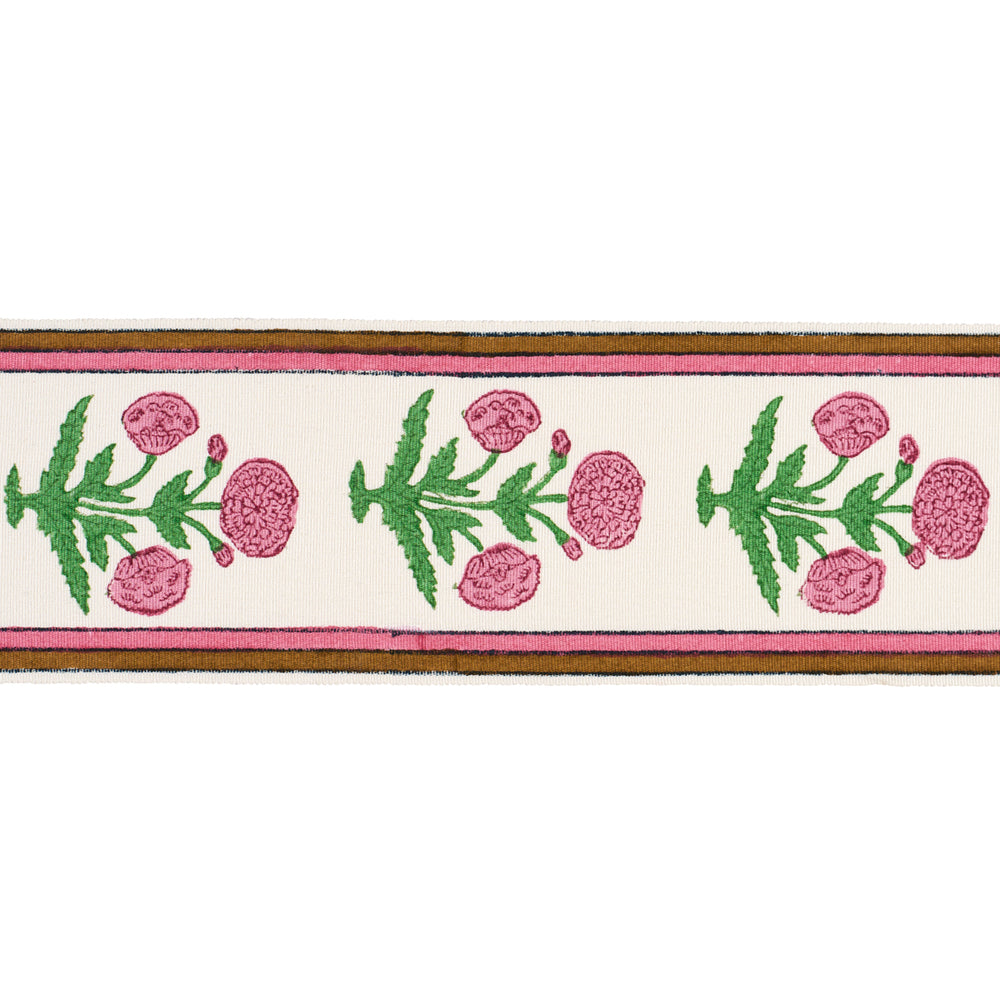 POPPY HAND BLOCK TRIM | Pink