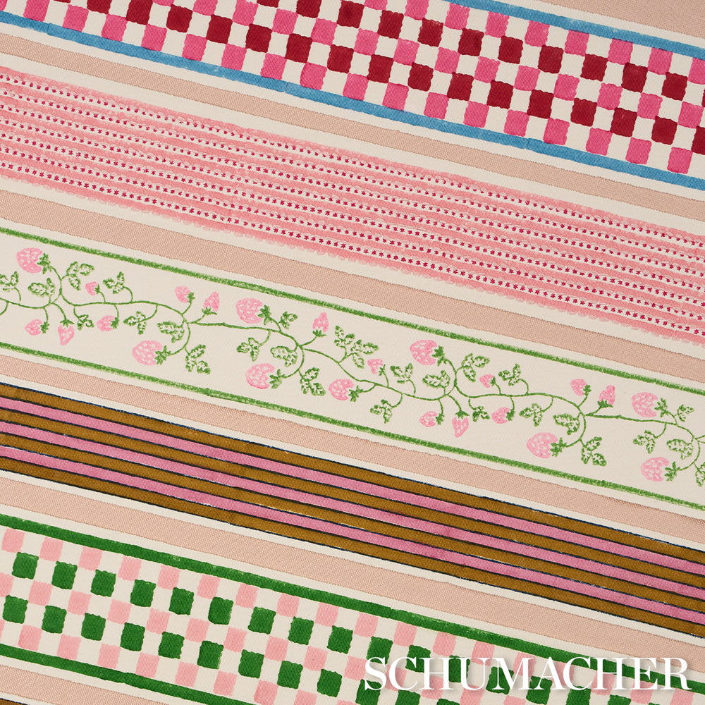 CHEQUER HAND BLOCK TRIM | Pink