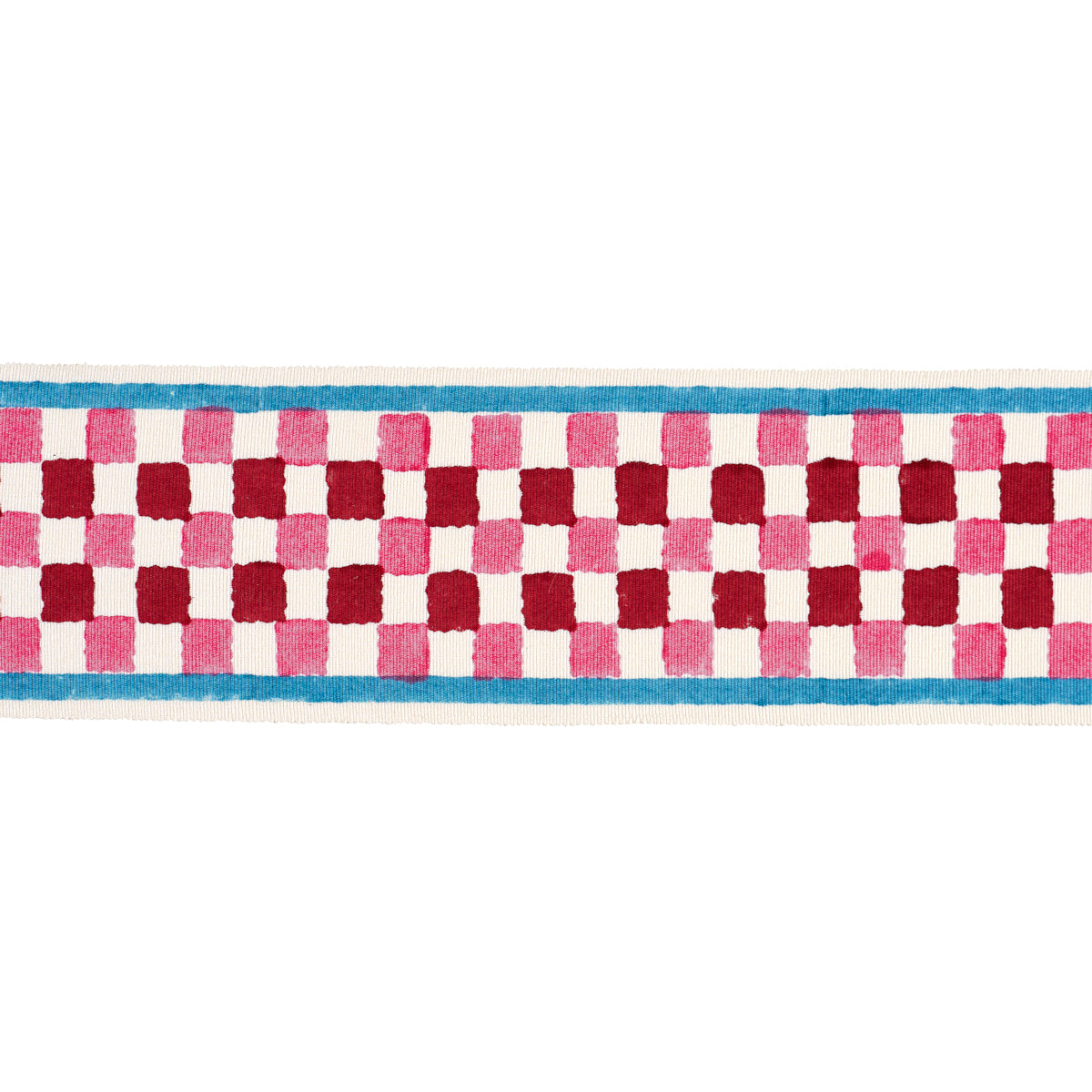 CHEQUER HAND BLOCK TRIM | Pink