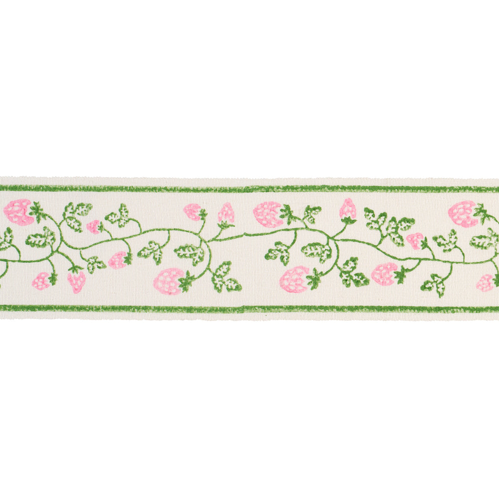 STRAWBERRY TRAIL HAND BLOCK TRIM | Green