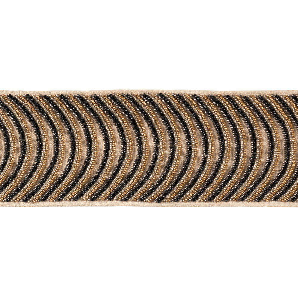 Ziegfeld Hand Beaded Tape | Ebony