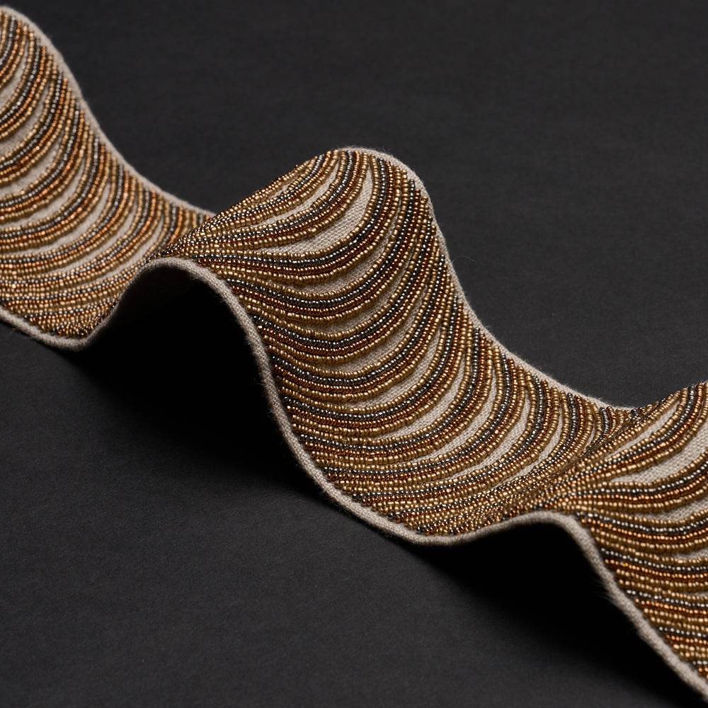 Ziegfeld Hand Beaded Tape | Gilt